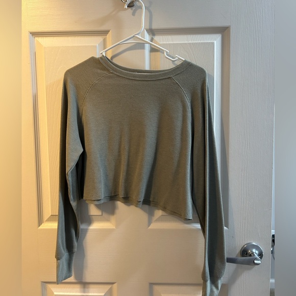 Waffle sweater, cropped - Picture 2 of 2